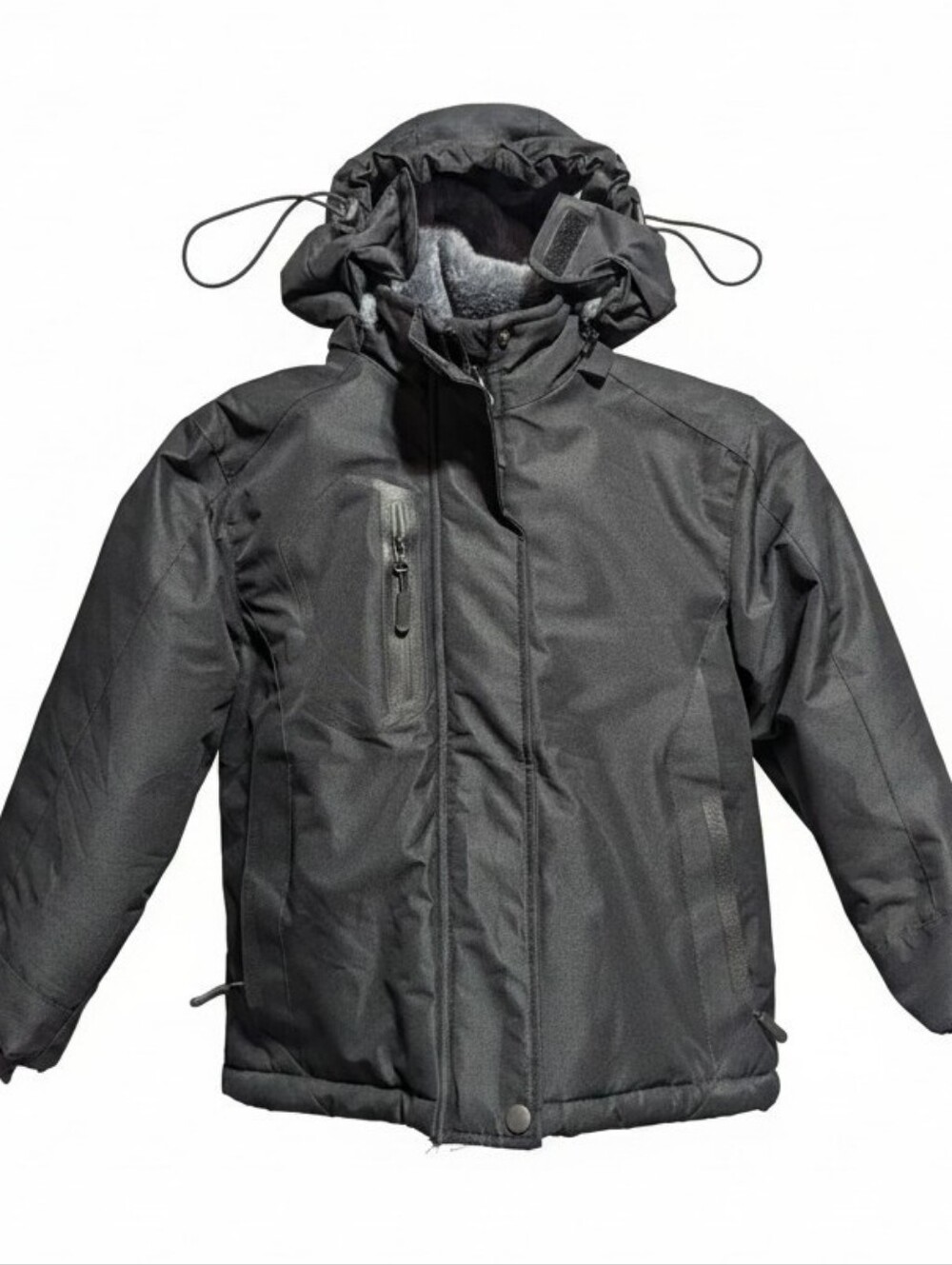 Outdoor Life - Kids Black Winter/Rain Jacket with Hood (New Never Worn)